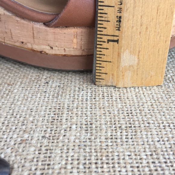 Franco Sarto Leather T-Strap Wedges - Picture 7 of 8